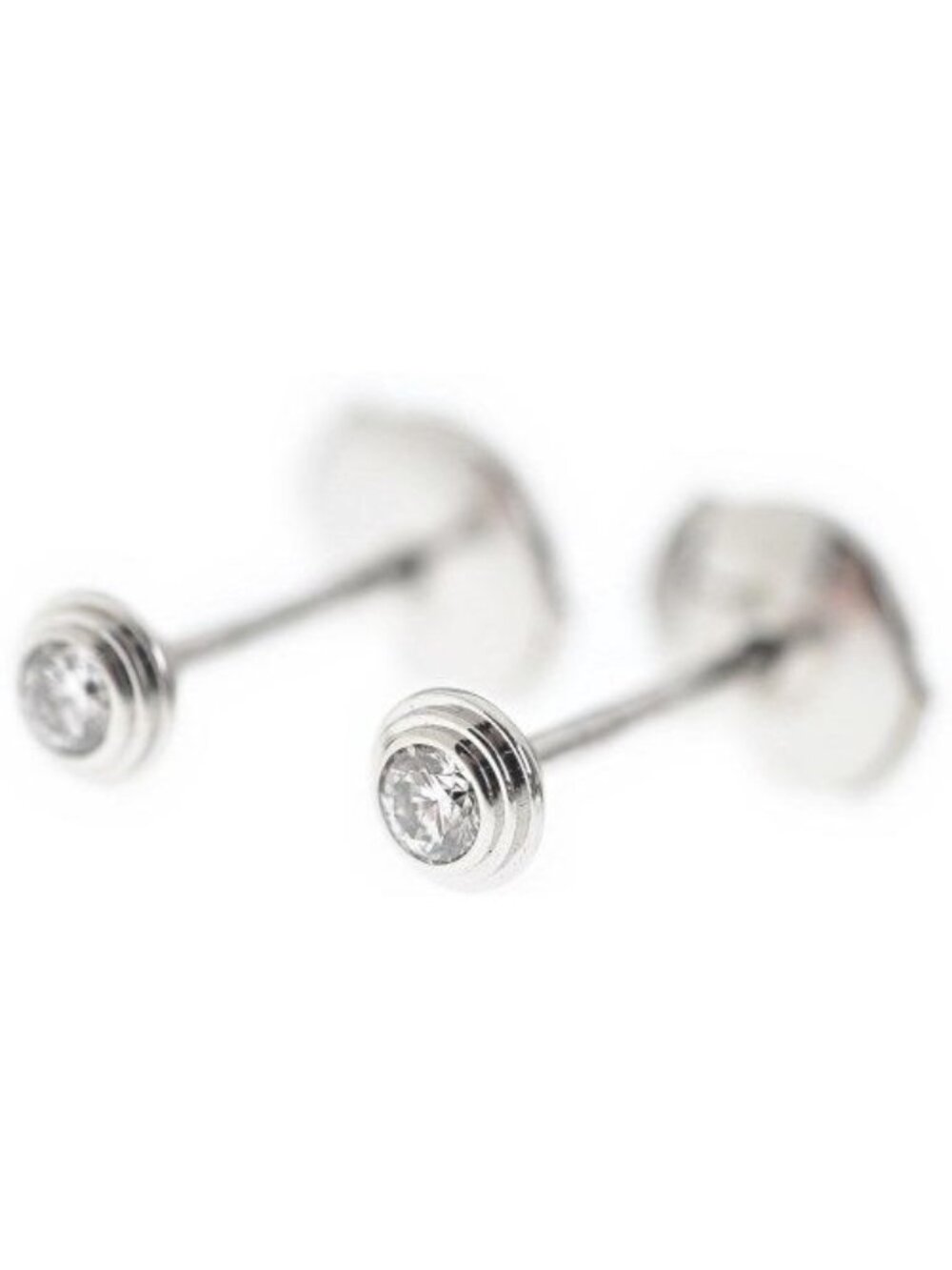 Cartier D'amour Earrings XS 18k White Gold Diamond New